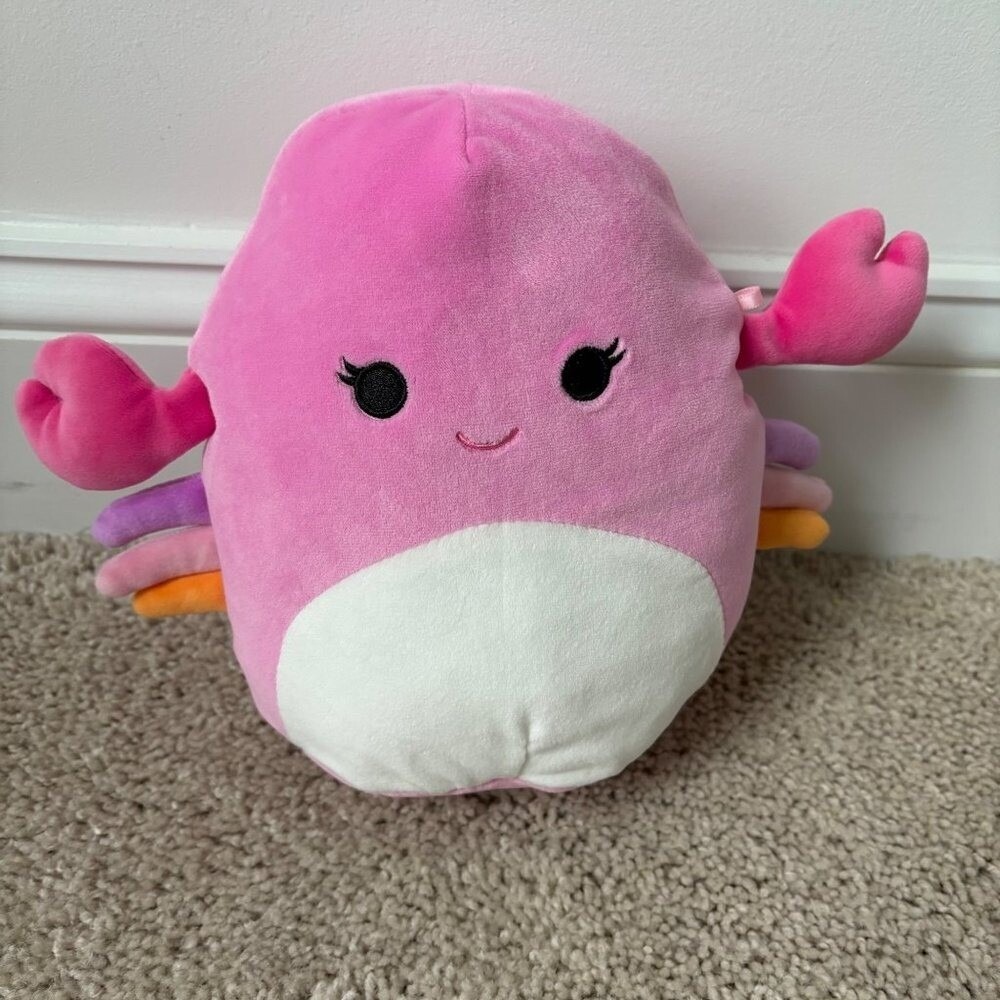 Squishmallows Cailey the Pink Crab 9" Plush Toy‎ Stuffed Animal